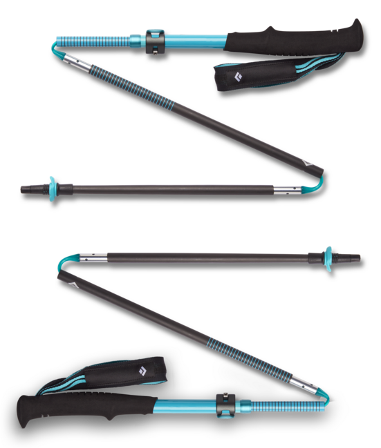 Black Diamond Distance Carbon Flz bastoncini da trekking da donna, patina scura