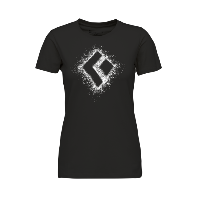 Black Diamond Chalked Up 2.0 maglietta a maniche corte da donna, nero