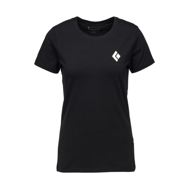 Black Diamond Maglietta a manica corta da donna per alpinisti, nero