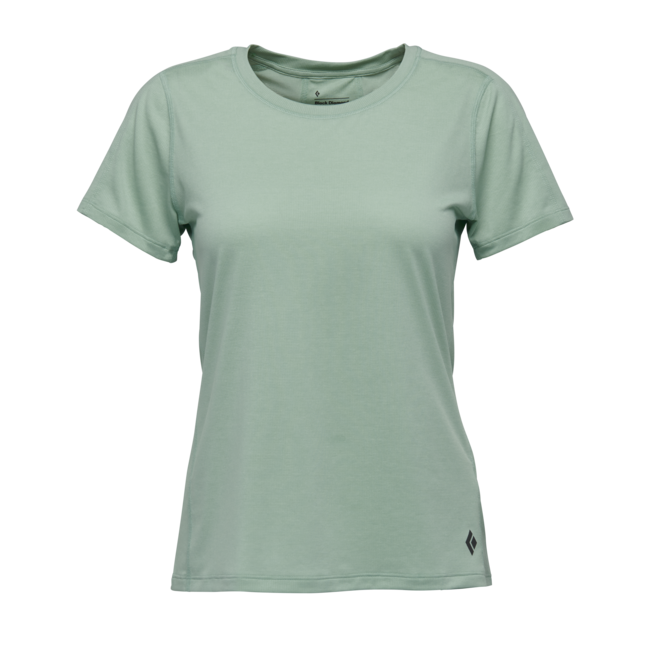 Black Diamond Lightwire Tech maglietta a maniche corte da donna, verde schiuma