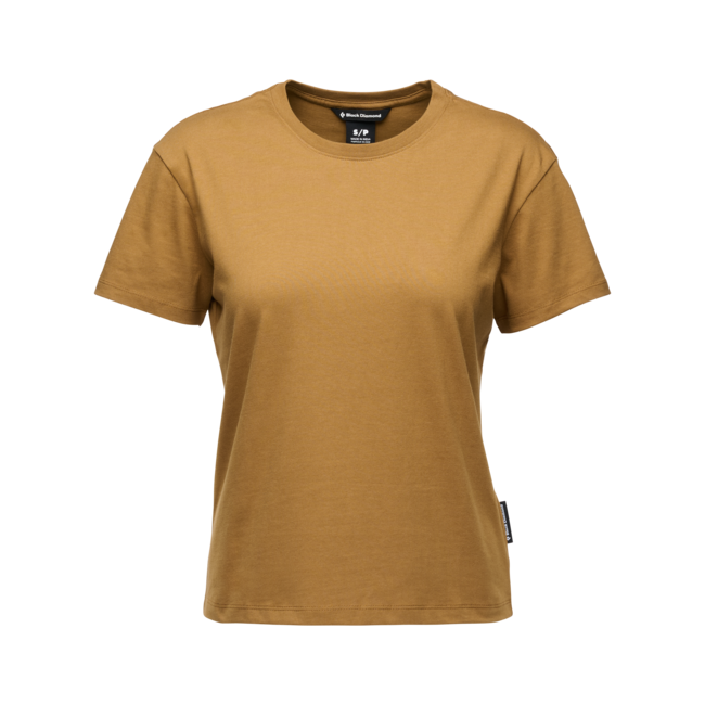 Black Diamond Project maglietta a maniche corte da donna, curry scuro