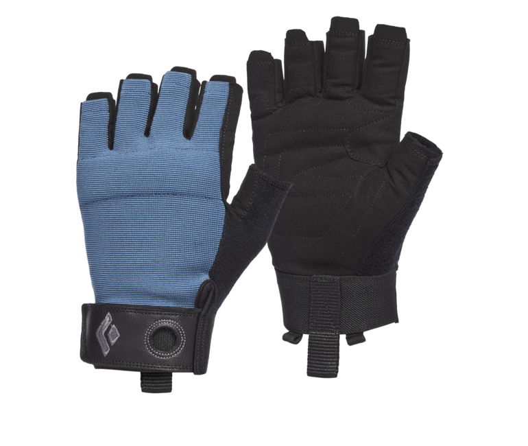 Black Diamond Crag guanti da arrampicata a mezze dita, blu astrale