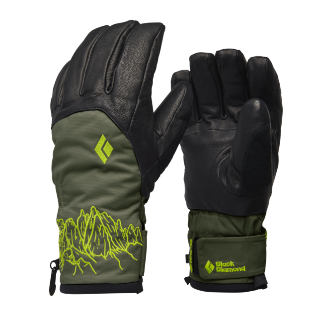 Black Diamond Legend guanti in pelle, nero-tundra