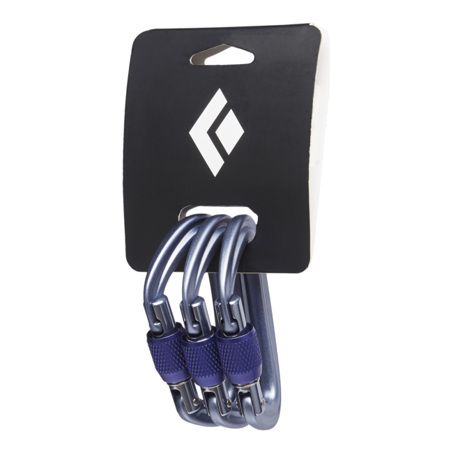 Black Diamond Liteforge moschettone a vite 3 pezzi, grigio