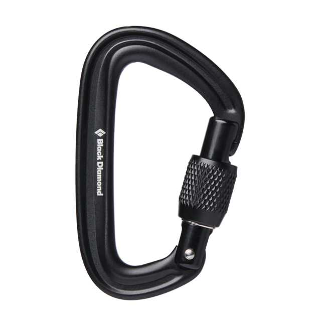 Black Diamond Liteforge moschettone a vite, nero