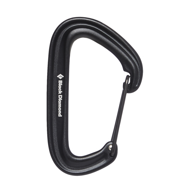 Black Diamond Litewire moschettone, nero