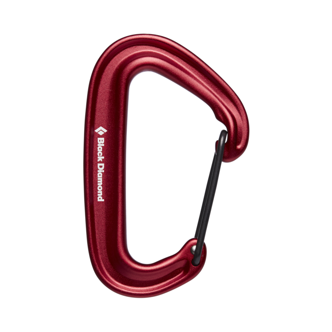 Black Diamond Miniwire moschettone, rosso