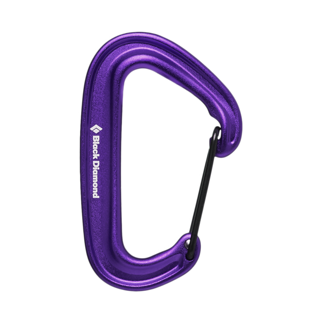 Black Diamond Miniwire moschettone, viola
