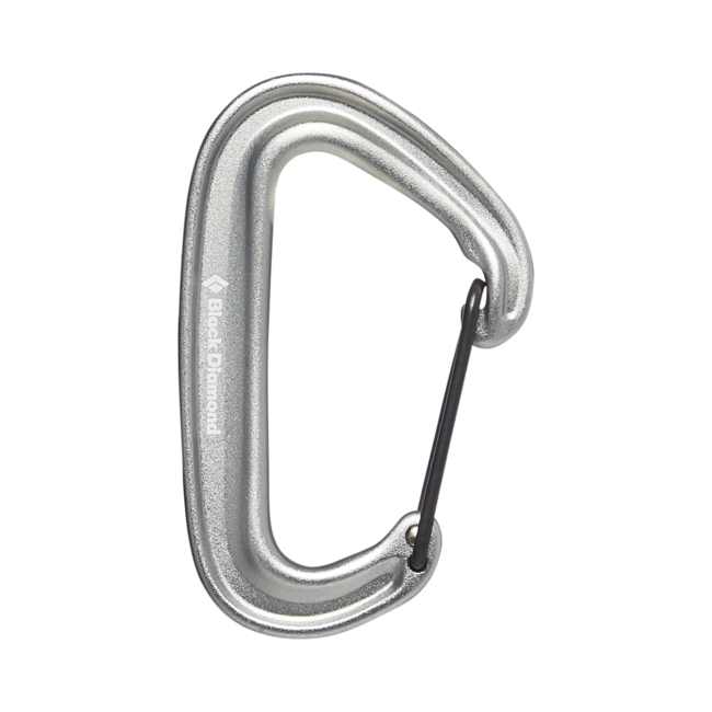 Black Diamond Miniwire moschettone, grigio chiaro