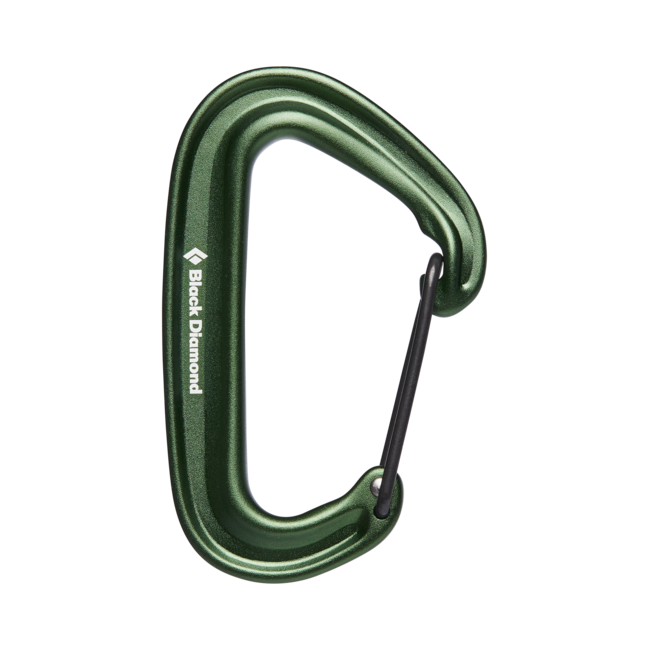 Black Diamond Miniwire moschettone, verde