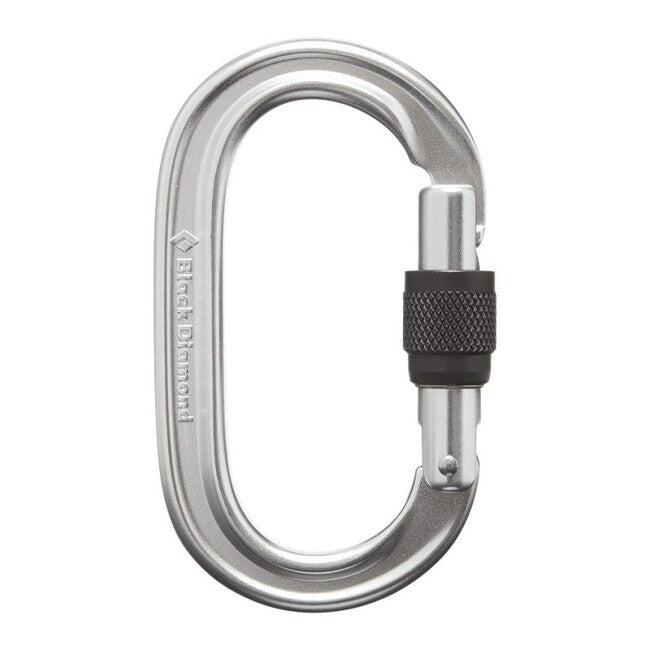 Black Diamond Moschettone ovale con keylock scrwgt, lucido