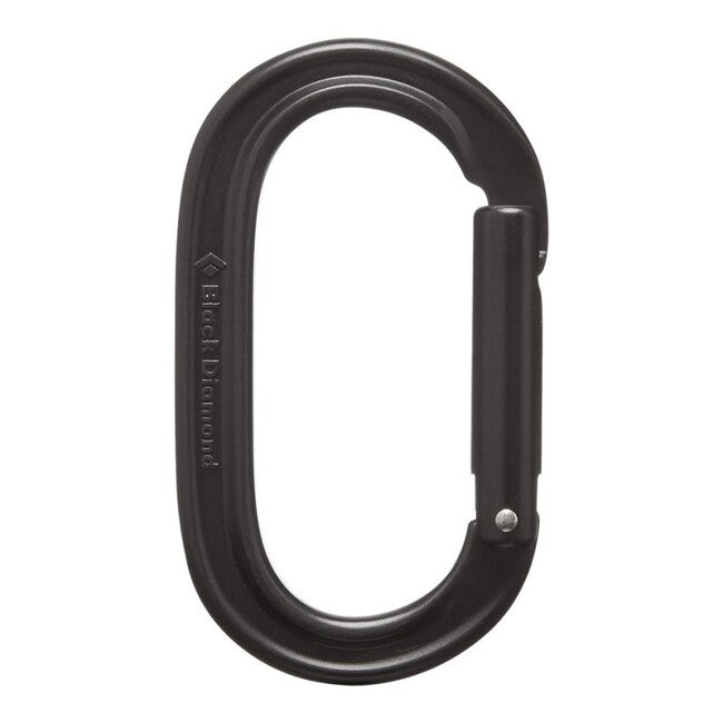 Black Diamond Moschettone ovale con chiusura a chiave, nero