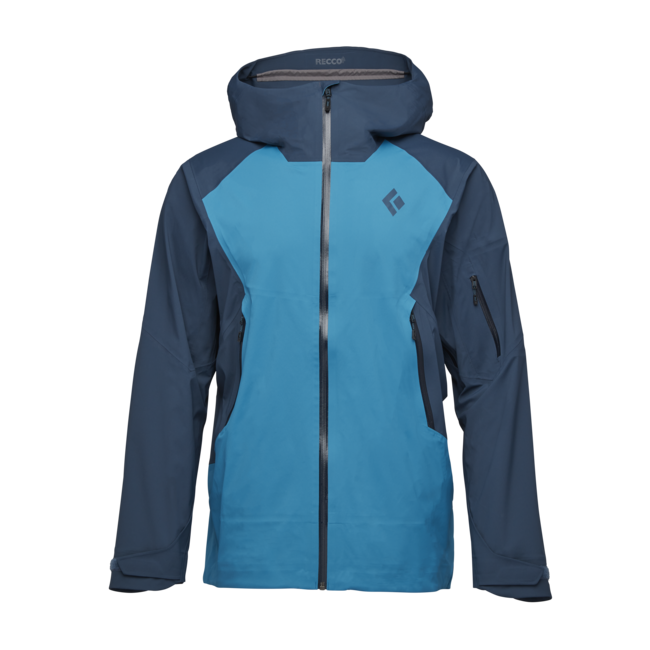 Black Diamond Recon Lt Stretch Shell giacca da sci da uomo, kingfisher-indigo