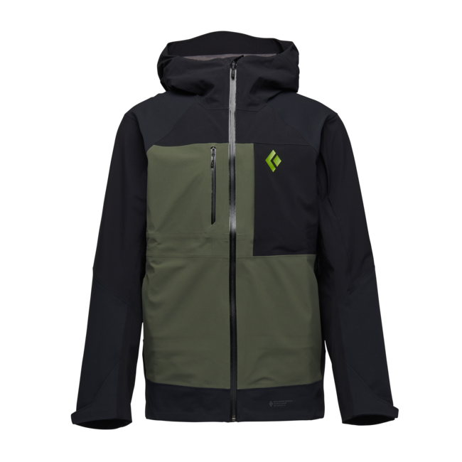 Black Diamond Recon Stretch Pro Shell giacca da sci da uomo, nero-tundra