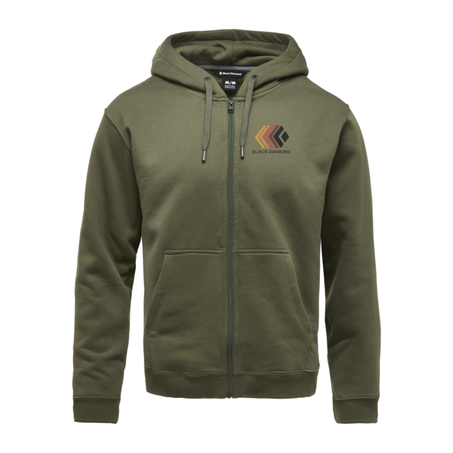 Black Diamond Faded felpa da uomo con cerniera, tundra
