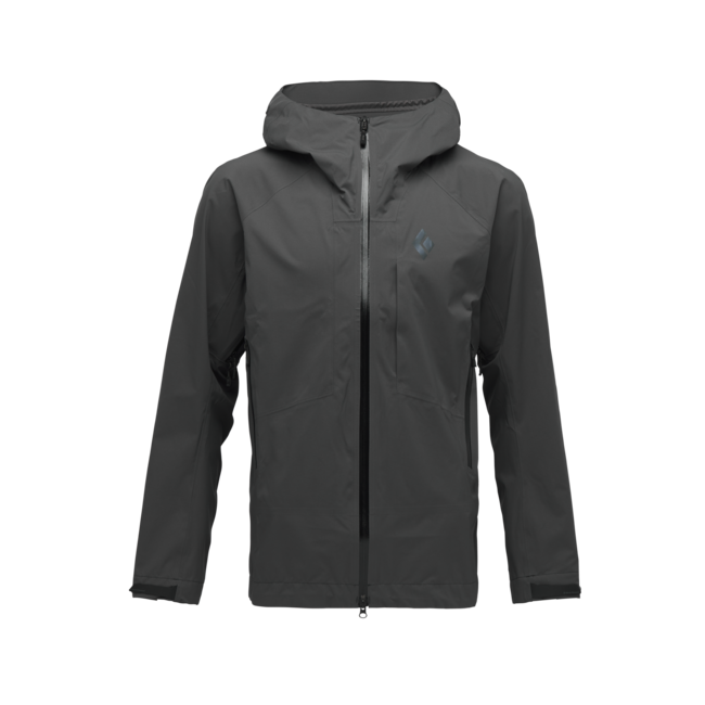 Black Diamond Highline Stretch Shell giacca impermeabile, antracite
