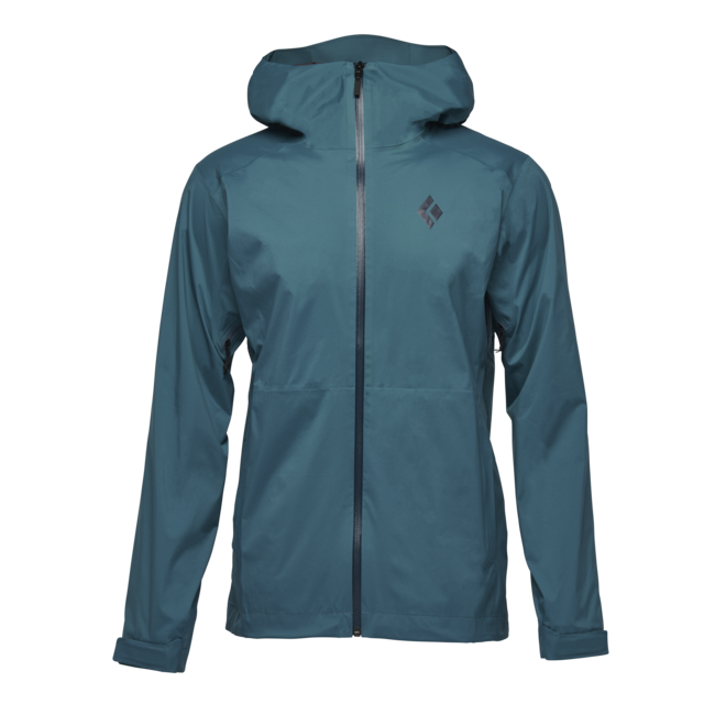 Black Diamond Stormline Stretch Rain Shell giacca impermeabile da uomo, blu torrente