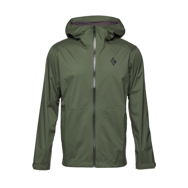 Black Diamond Stormline Stretch Rain Shell da uomo, tundra