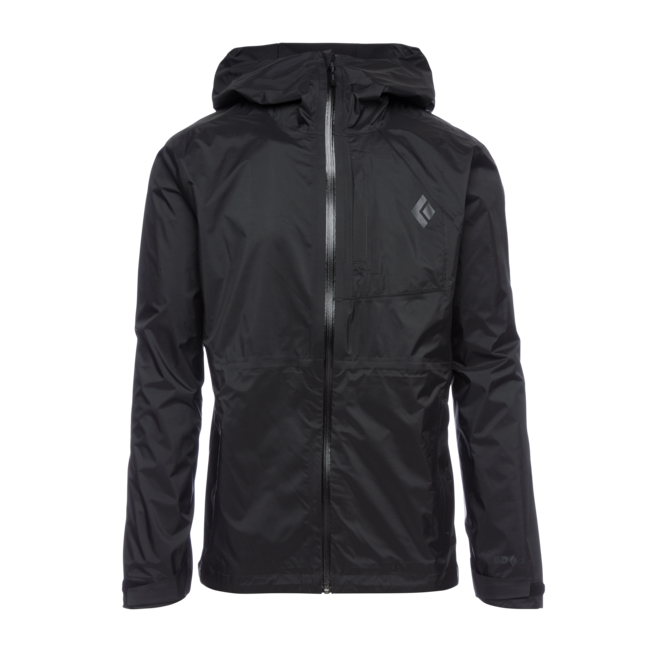 Black Diamond Treeline Rain Shell giacca impermeabile da uomo, nera