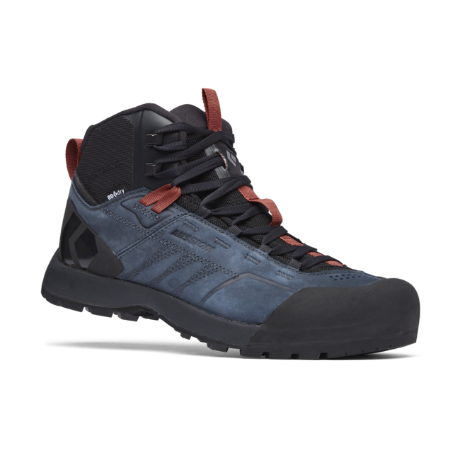 Black Diamond Mission Mid waterproof approach stivali in pelle, roccia rossa eclissi