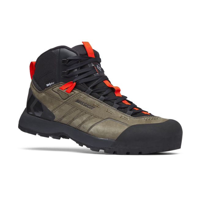 Black Diamond Uomo Mission Mid Waterproof Stivali in pelle, noci-ottanio
