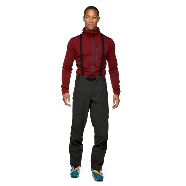 Black Diamond Dawn Patrol pantaloni ibridi da uomo, neri