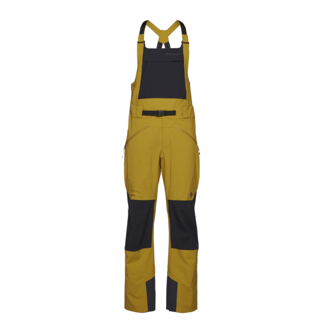 Black Diamond Recon Stretch salopette da uomo, nero ambra