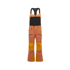 Black Diamond Recon Stretch Pro Bibs pantaloni da uomo con bretelle, bd orange-flame orange