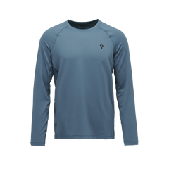 Black Diamond Alpenglow Crew maglietta a maniche lunghe da uomo, creek blue