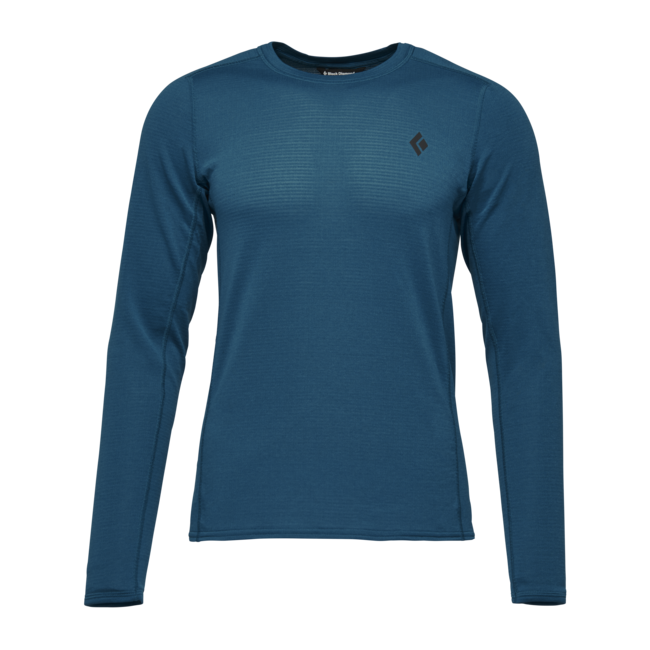 Black Diamond Coefficient Lt Crew maglietta a maniche lunghe, kingfisher
