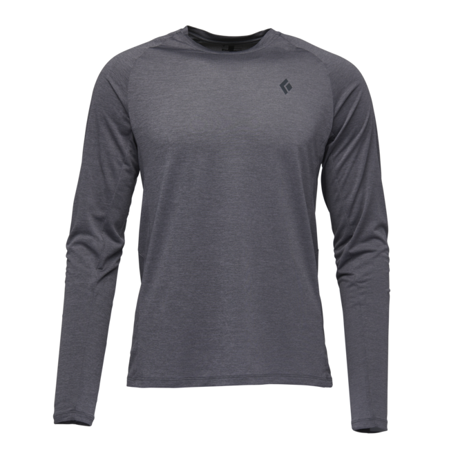 Black Diamond Lightwire Tech t-shirt a maniche lunghe da uomo, grigio acciaio