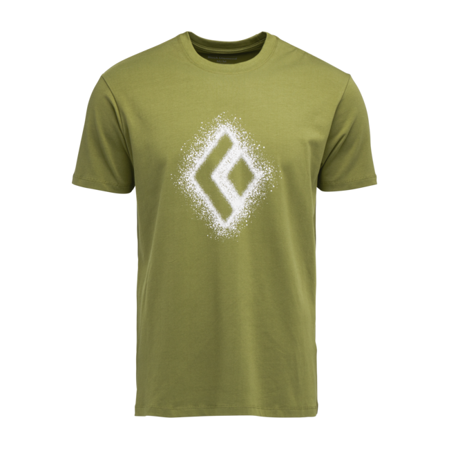 Black Diamond Chalked Up 2.0 maglietta a maniche corte da uomo, verde campo