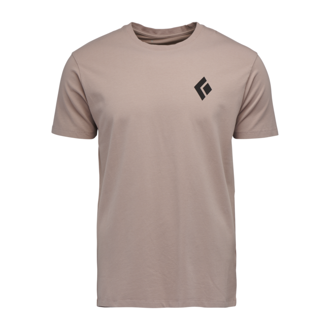 Black Diamond Equipment For Alpinist t-shirt a maniche corte da uomo, malva pallido