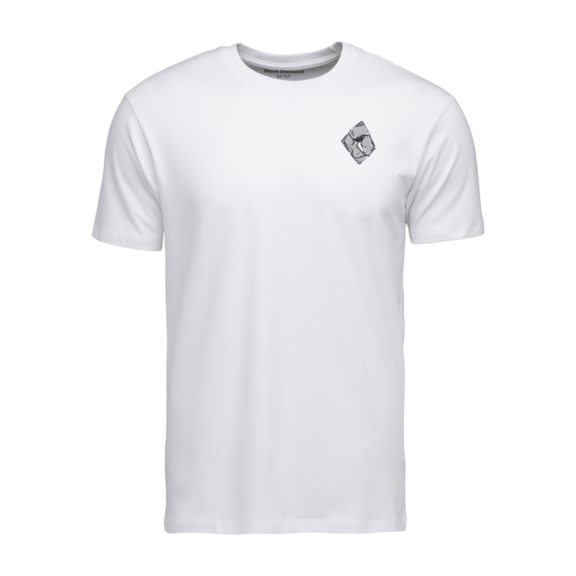 Black Diamond Mono Pocket t-shirt da uomo a manica corta, bianco