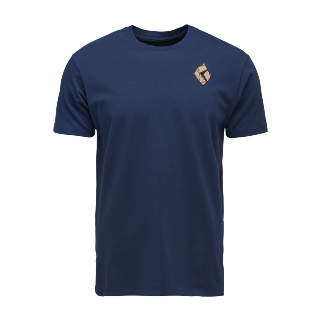 Black Diamond Mono Pocket t-shirt da uomo a manica corta, indaco