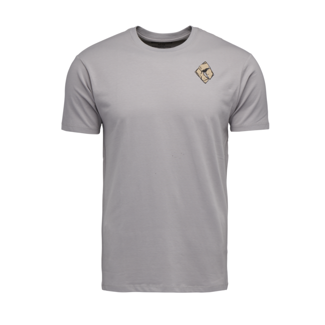 Black Diamond Mono Pocket maglietta a maniche corte da uomo, peltro