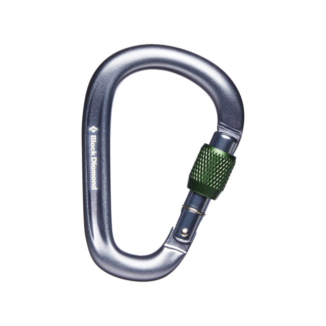 Black Diamond Pearlock moschettone screwgate, grigio