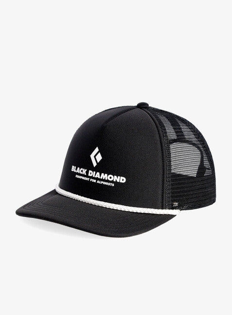 Black Diamond Flat Bill Trucker, nero-nero eqpmnt per alpnst