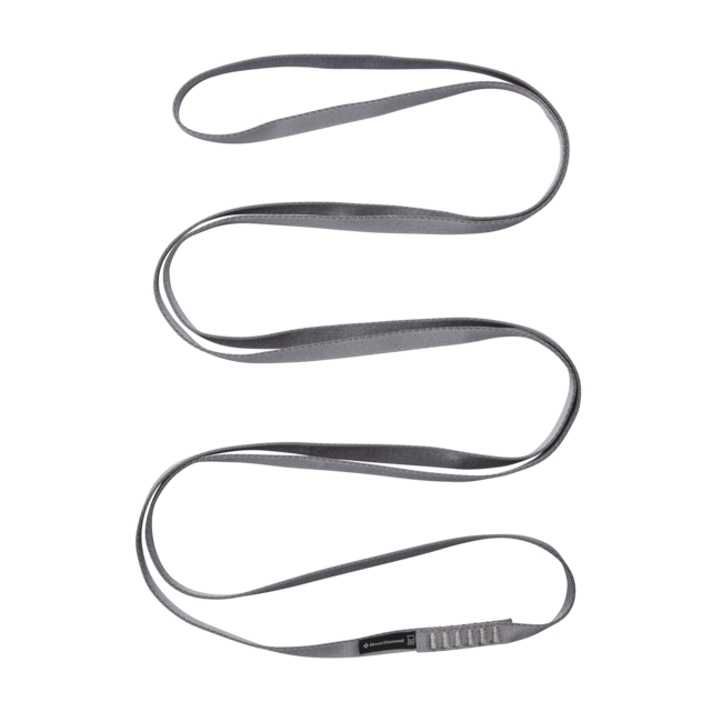 Black Diamond Loop nylon runner 18 mm 180 cm, grigio