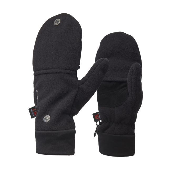 Black Diamond Windweight mitt gloves, nero