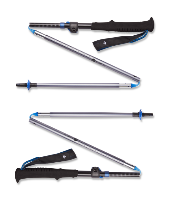 Black Diamond Distance Flz bastoncini da trekking, peltro