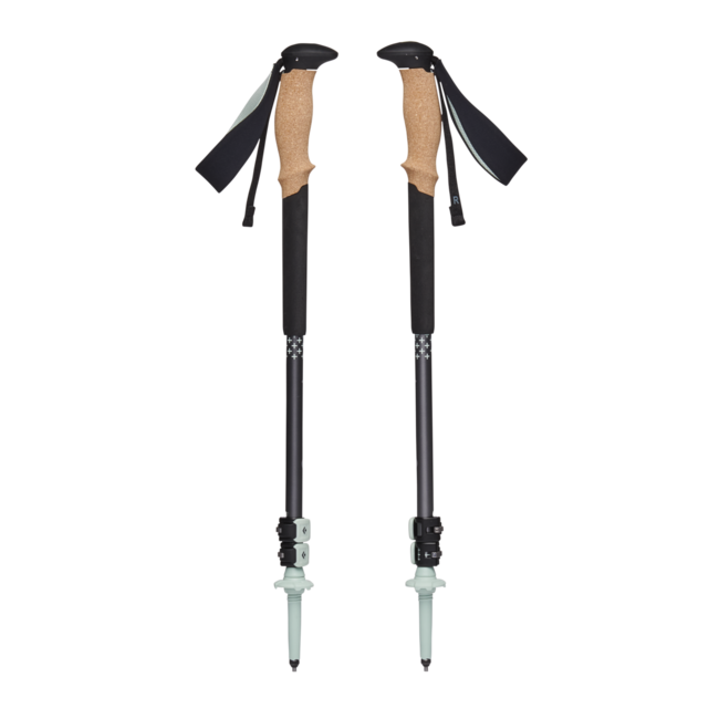 Black Diamond Pursuit bastoncini da trekking, verde carbone e schiuma