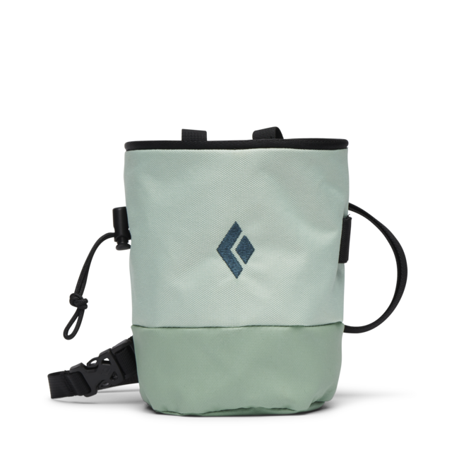 Black Diamond Mojo Zip sacchetto magnesio, verde schiuma