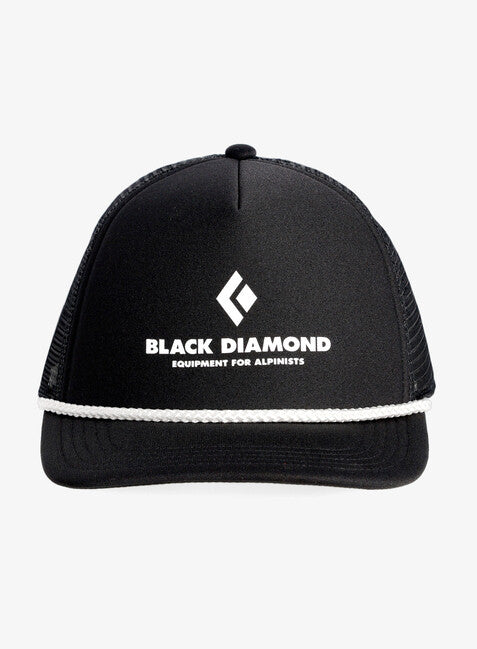 Black Diamond Flat Bill Trucker, nero-nero eqpmnt per alpnst