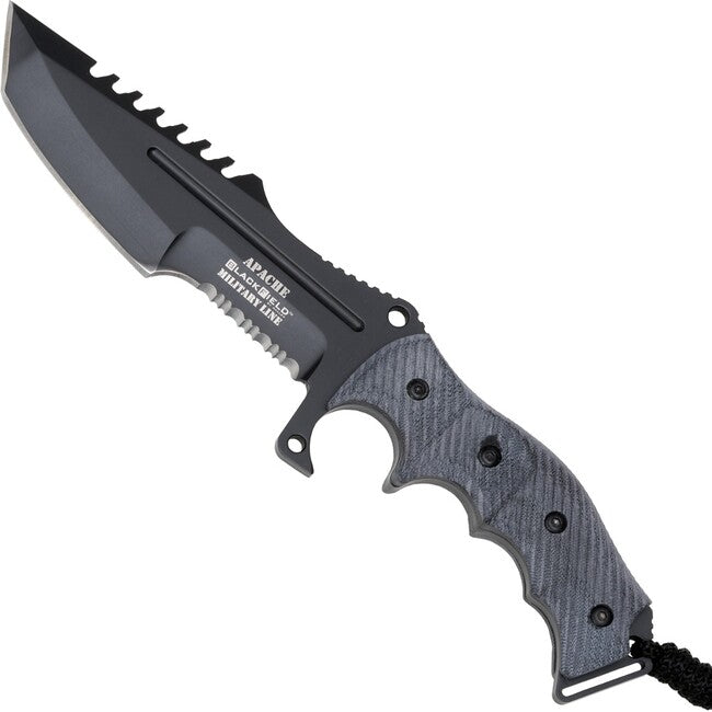 BlackField NeroColtello Apache da campo a lama fissa linea militare