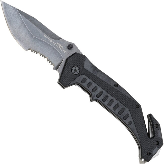 Haller Blackfield Sniper coltello di chiusura, nero