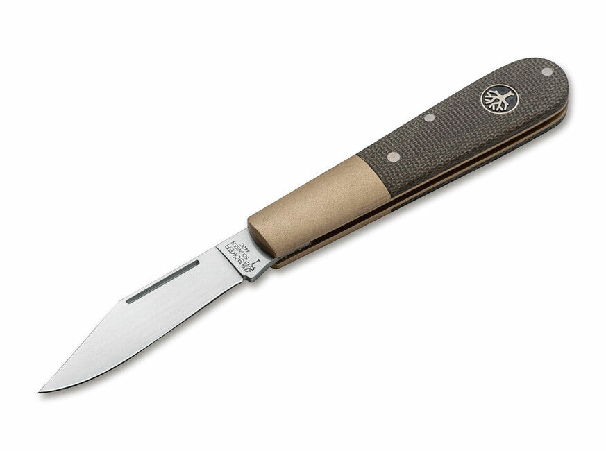 Böker Barlow Expedition coltello tascabile 6,4 cm, verde, Micarta