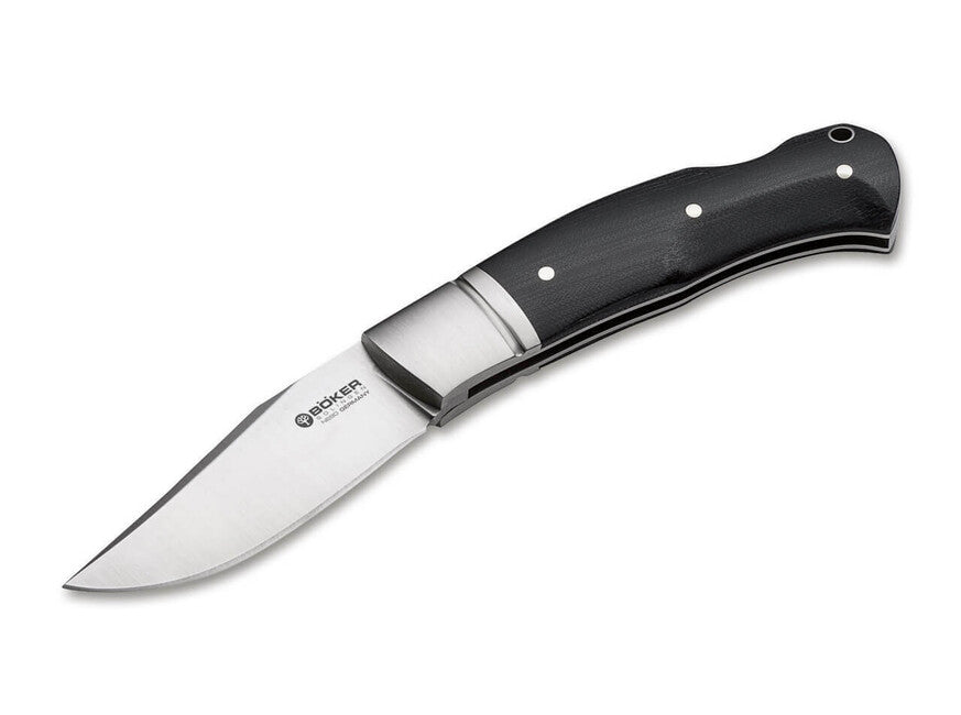 Böker Boxer Micarta coltello da tasca 7,5 cm, nero