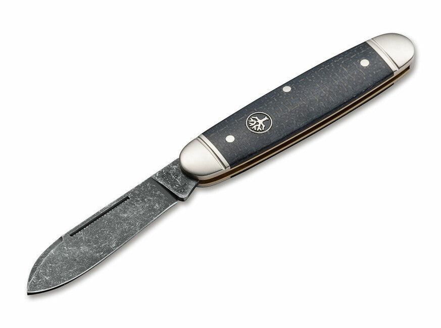 Böker Club Knife Jute coltello da tasca 7,2 cm, nero, Micarta