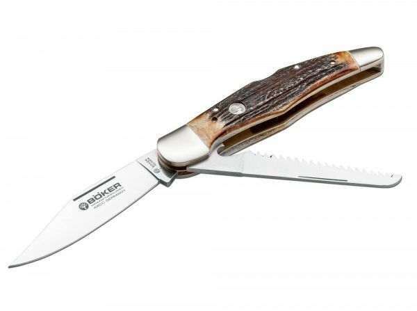 Böker Hunters Duo coltello da caccia 10 cm, marrone